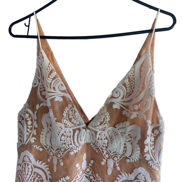 FREE PEOPLE NWT Sequin Mini Dress Size 6 - Picture 6 of 10